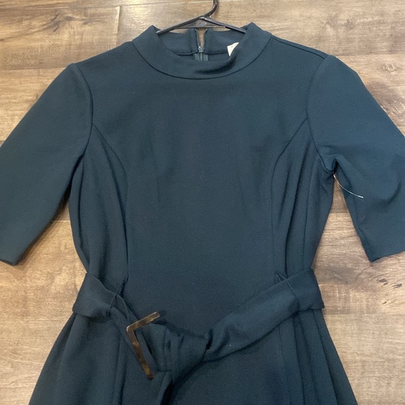 Eliza J Green 3/4 Sleeve Midi Dress Size 10- Cocktail Office Dress - Picture 2 of 5